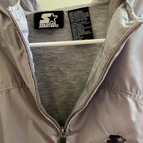 Starter Silver Windbreaker Jacket - Picture 6 of 11